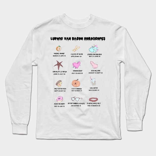 LVB Horoscopes Long Sleeve T-Shirt by LVBart